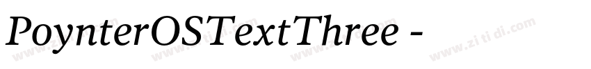 PoynterOSTextThree 字体转换